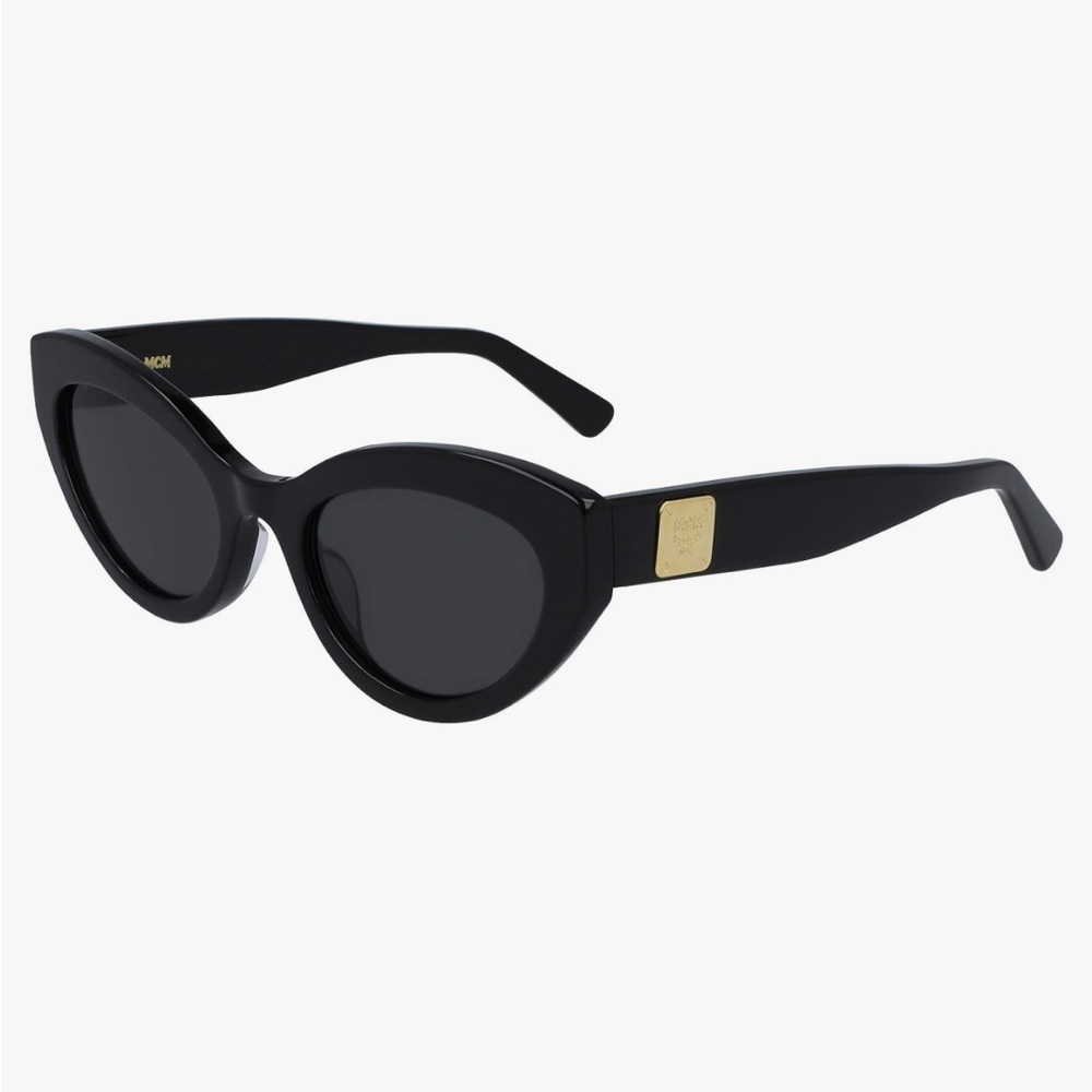 NEW MCM 684S 001 Black Cat Eye Sunglasses 54mm with Grey Lenses
